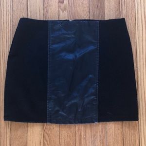 Black mini skirt